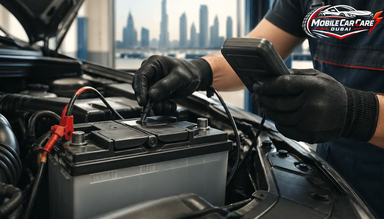 Car Battery Replacement Dubai — Fast, Reliable & Doorstep Service by Mobile Car Care Dubai
